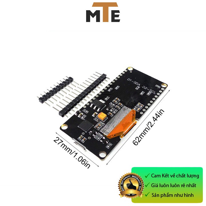 Mạch thu phát wifi wemos ESP8266 tích hợp sẵn màn hình Oled 0.96 inch