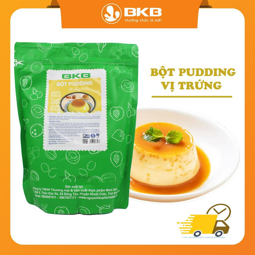 Bột Pudding BKB các vị túi 1kg nấu thạch pudding mềm mịn, thơm ngon