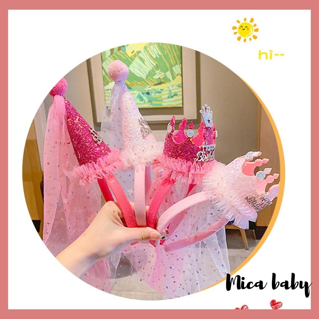 Bờm vương miện lấp lánh, bờm công chúa đáng yêu cho bé gái BD61 Mica Baby