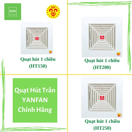 Quạt hút âm trần YANFAN HT150 - HT200 - HT250
