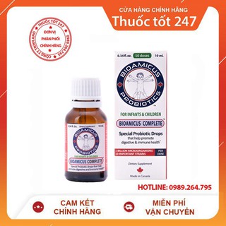 [CHÍNH HÃNG] Men vi sinh 2 chủng BioAmicus Probiotic Drops