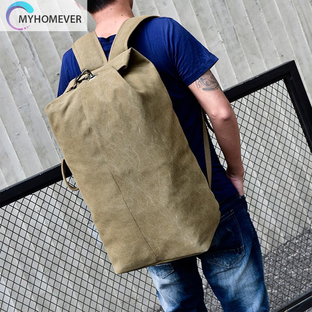 myhomever Big Outdoor Backpacks Men Travel Canvas Sports Shoulder Bags Rucksacks