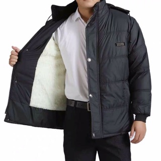  Áo phao lót nhung lông cho bố 