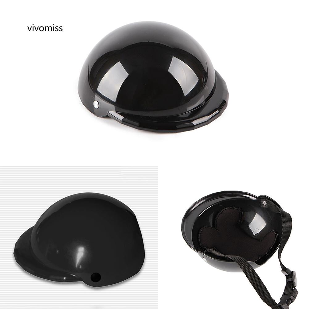 Mũ bảo hiểm bảo vệ chống mưa nắng thiết kế xinh xắn cho thú cưng