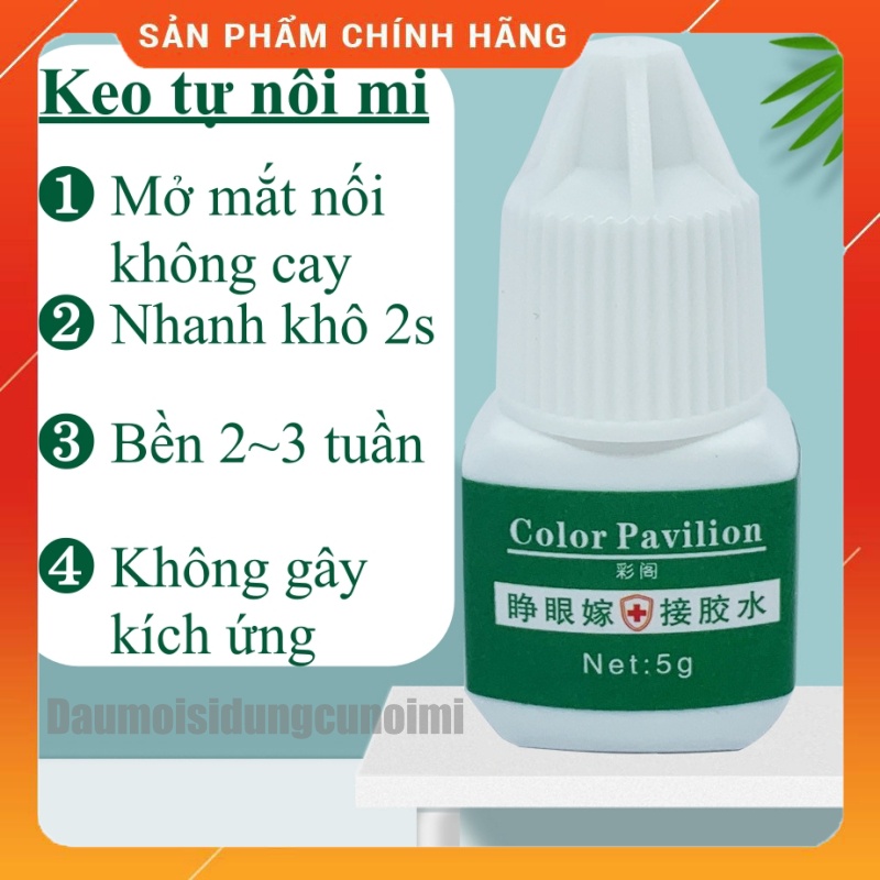 Keo nối mi không cay tự nối, có thể mở mắt tự nối mi, 2s khô, bền 2~3 tuần, nối được khoảng 30 đến 50 bộ mi | WebRaoVat - webraovat.net.vn