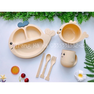 Set cá heo 6 món nhựa lúa mạch