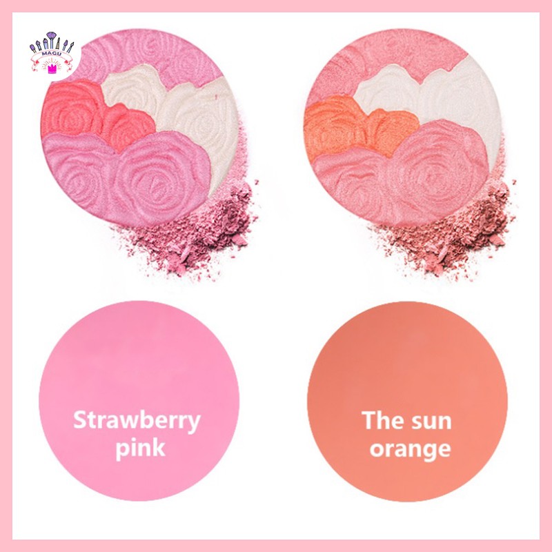Phấn má hồng hai màu ISMINEE cao cấp - Phấn má màu hồng dâu ngọt ngào và hồng cam mã IM141 | BigBuy360 - bigbuy360.vn