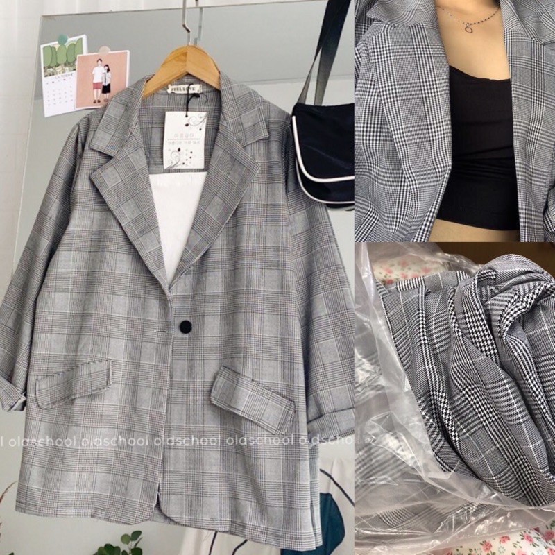 [Ảnh thật/Video] Áo blazer Trơn/kẻ nhiều màu Áo vest lịch sự | BigBuy360 - bigbuy360.vn