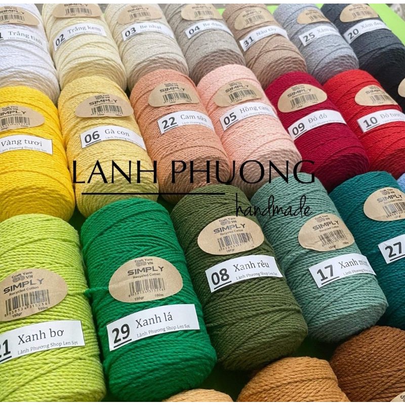 Sợi Simply Móc Túi Mũ 150gr