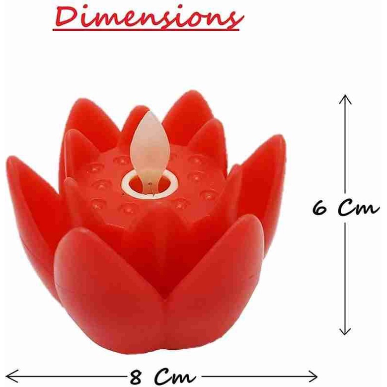 Nến Điện Tử, Đèn Cầy Tealight Hoa Sen Điện Tử Dùng Pin Có Sẵn
