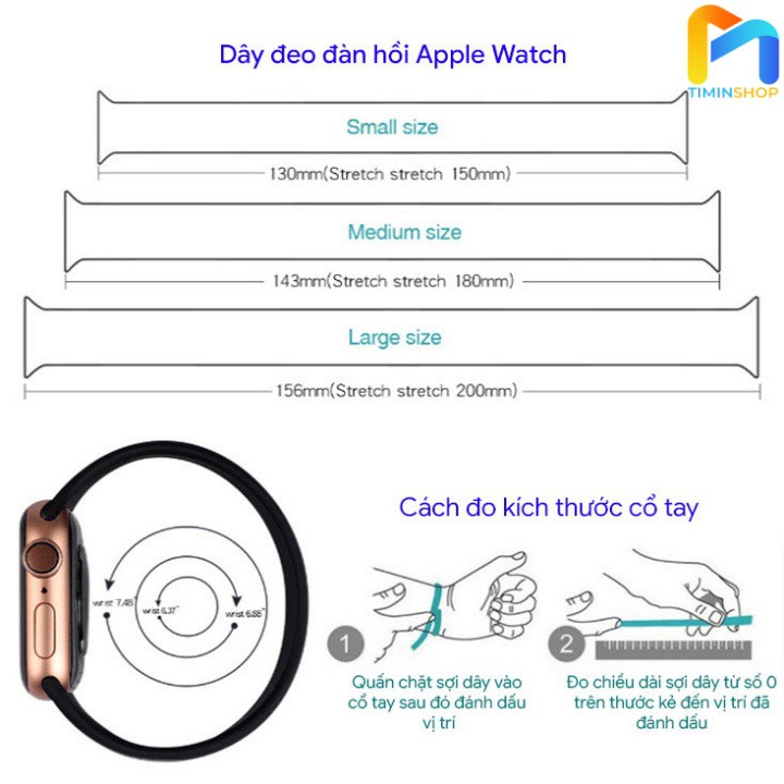 Dây Apple Watch Cao Su Solo Loop bản mới nhất Series 6