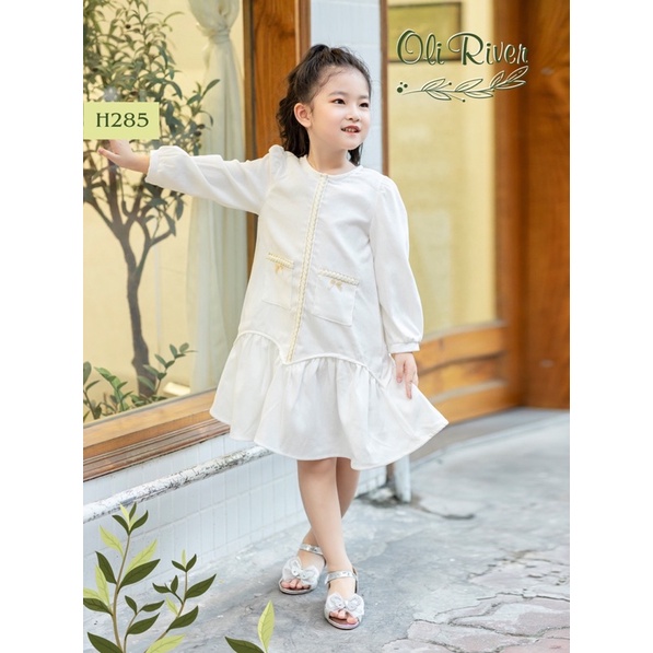 Váy Nhung Cho Bé, Váy Tiểu Thư Cho Bé Size 1-10T