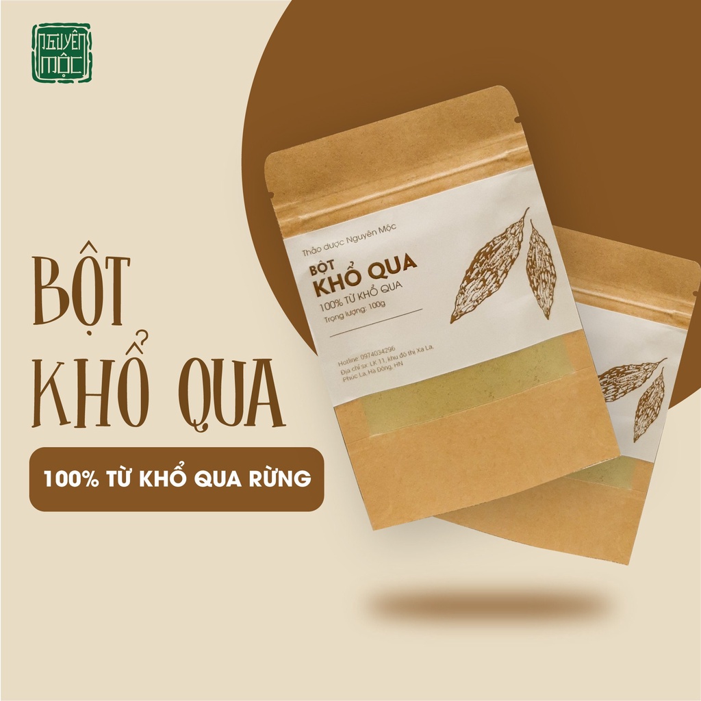Dùng thử bột khổ qua đắp mặt nguyên mộc làm đẹp da thanh nhiệt giải độc cho cơ thể