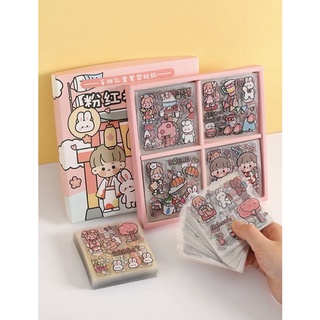Sticker nhiều hình khác nhau trang trí sổ, đồ nhựa…
