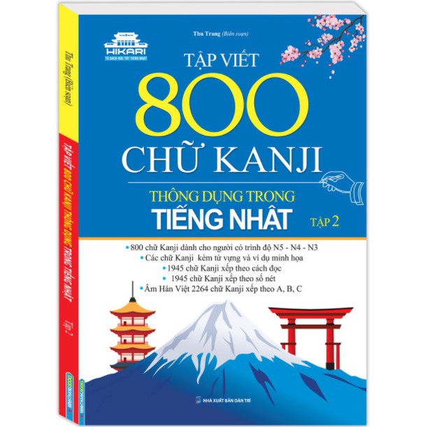 Sách - Tập viết 800 chữ KANJI thông dụng trong tiếng Nhật - Tập 2