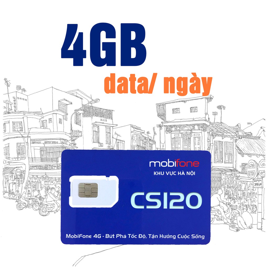 Siêu Sim MobiFone Ưu Đãi Thoại CS120 (1 tháng)