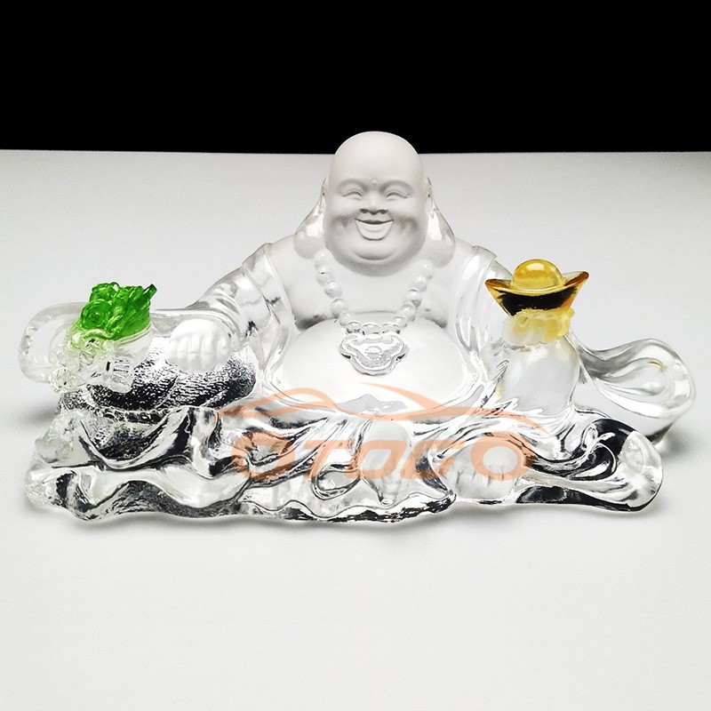 Phật Di Lặc Lưu Ly Phong Thủy, Tượng Phật di lặc lưu ly trang trí taplo xe hơi