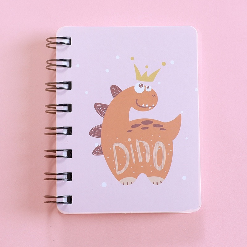 Sổ ghi chép cầm tay mini lò xo , sổ tay ghi chú gáy xoắn hoạt hình dễ thương T2 Sồi House