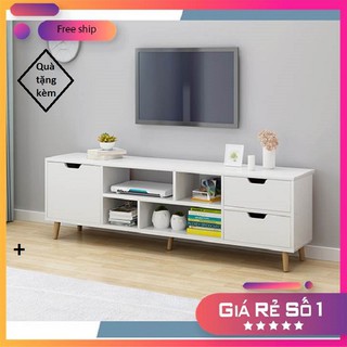 [Mã LIFEBKA5 giảm 10% tối đa 1 Triệu đơn 500k] [Giá sốc] Kệ tivi gỗ để phòng khách dài 1m4, Kệ tivi treo tường BAH014