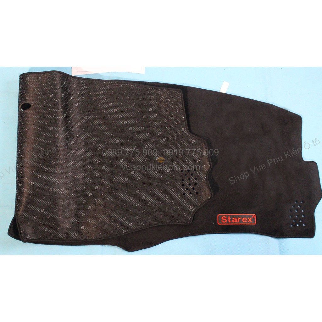 Thảm Taplo Chevrolet Spark 2004- 2012, 2013 -2018 Chất Liệu Da Vân Carbon hoặc Nhung 3 Lớp Chống Trượt