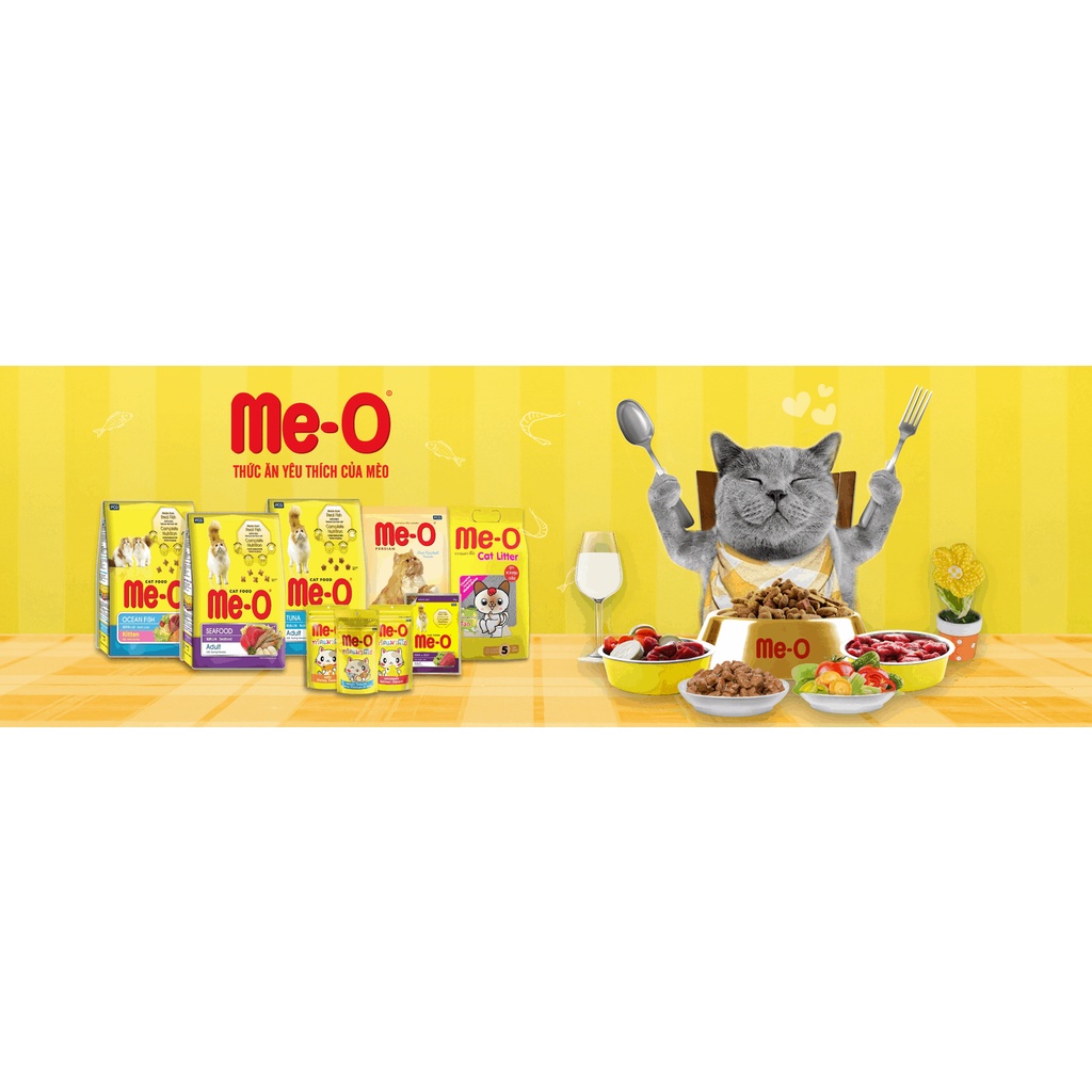 [Rẻ vô Địch][Có Sẵn]Thức Ăn Cho Mèo Me-O Adult Thùng 6 gói 1.2Kg