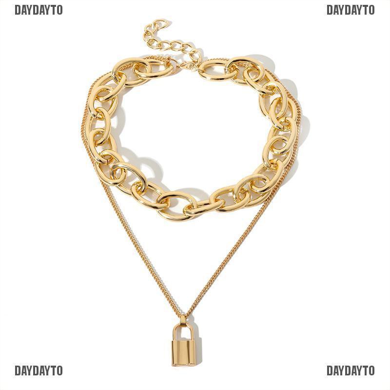 Vòng cổ Mặt Hình Ổ Khóa Độc Đáo Cho Nam Nữ
