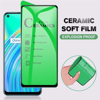 Kính cường lực gốm mềm 11D bảo vệ toàn màn hình chống sứt mẻ cho Realme 6i 5i 7i 5 6 7 Pro C2 C3 C11 C12 C15