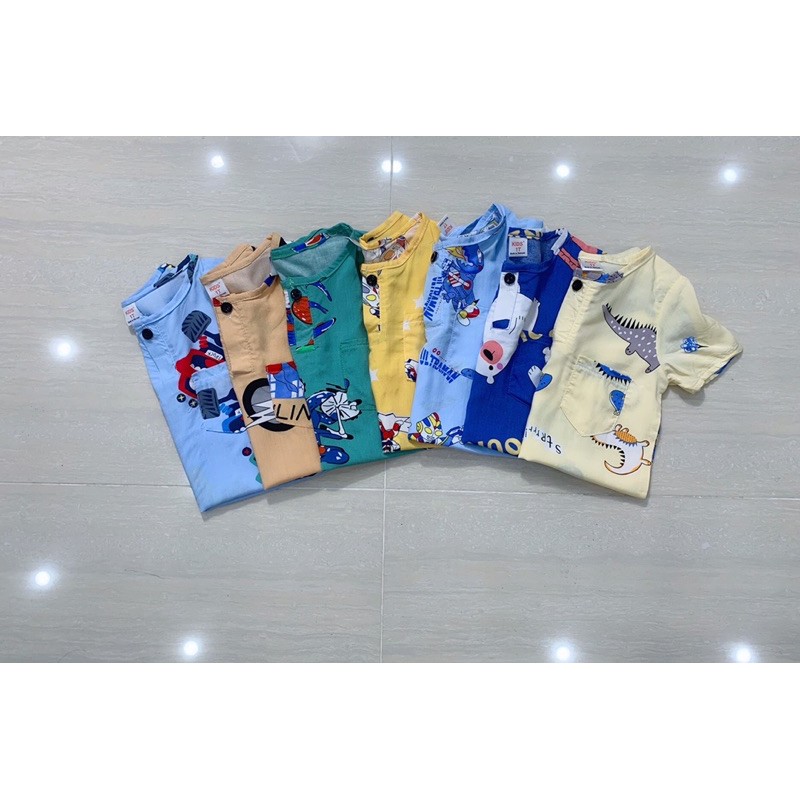 bộ lanh mát mẻ cho bé trai - BLBT