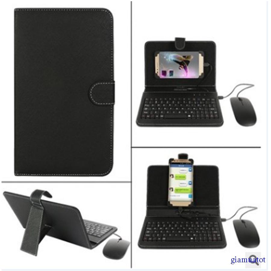 Bao Da Kết Hợp Bàn Phím Kèm Chuột Cho Điện Thoại Smart Phone | BigBuy360 - bigbuy360.vn