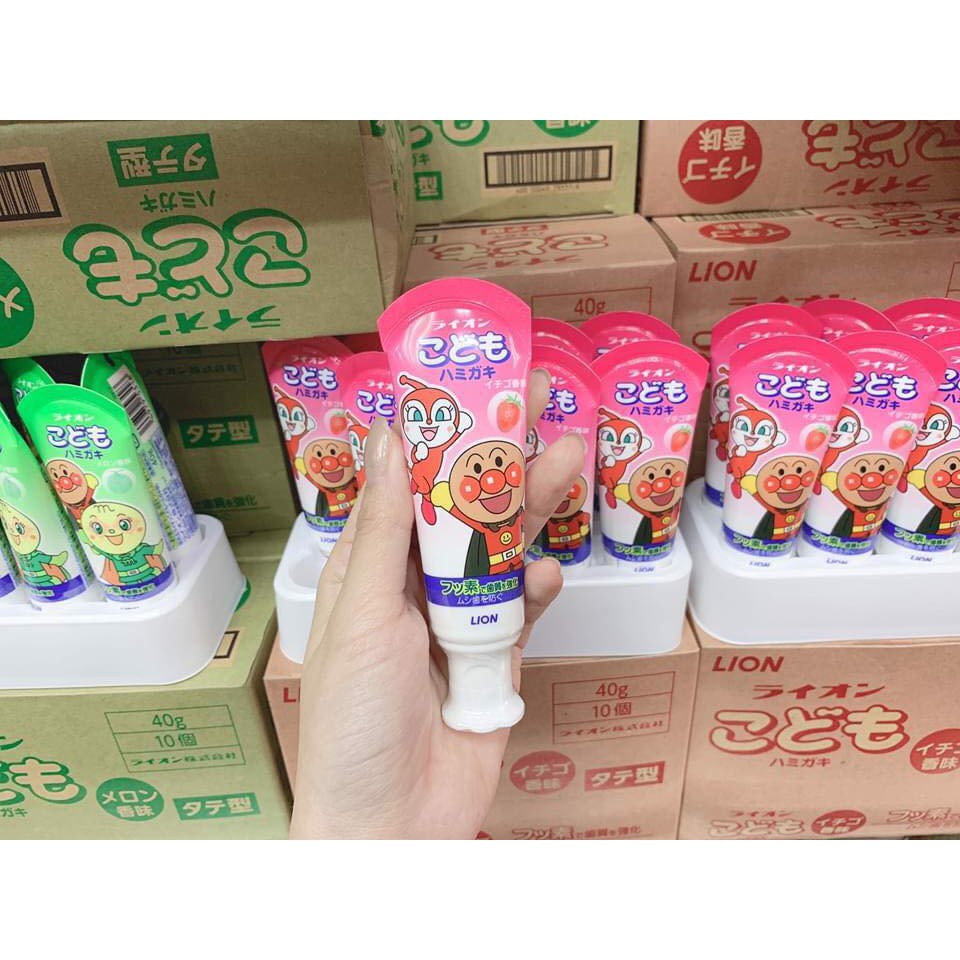 [Hỏa Tốc HN] Kem Đánh Răng Nuốt Được Lion Cho Bé Nội Địa Nhật Bản