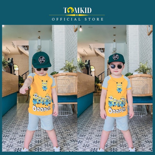 9-13 kg - Đồ bộ bé trai bộ cộc tay cho bé  TomKids