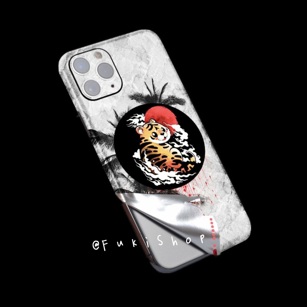 Tấm dán Skin FULL VIỀN Con Hổ Dành Cho 13ProMax 12ProMax 11ProMax X XS XR XSMAX 6Plus 7Plus 8Plus FukiShop