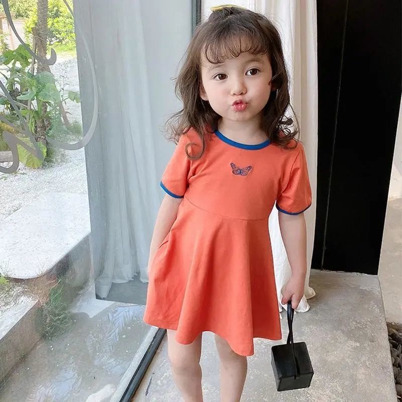 Đầm Bé Gái Ngắn Tay váy bé gái  đầm