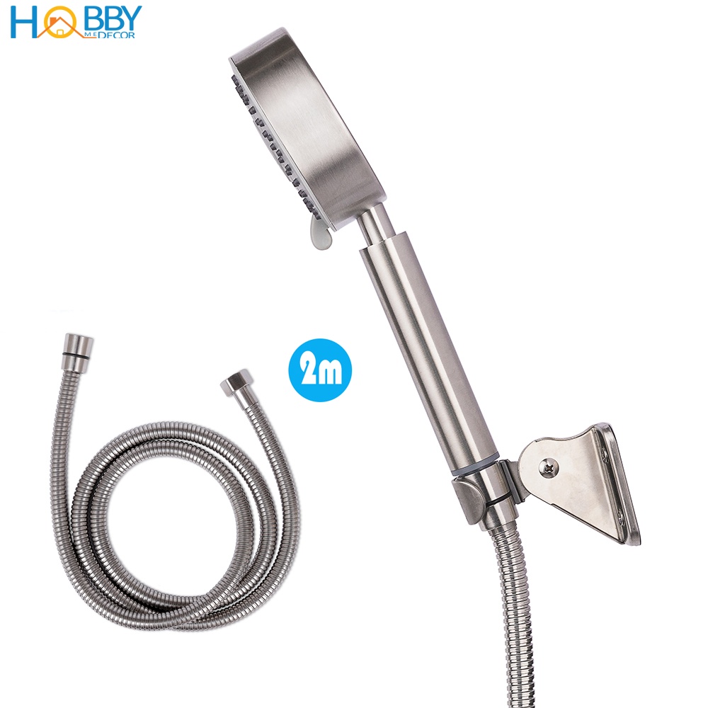 Bộ vòi sen tắm tăng áp 3 chế độ phun có dây sen giá treo Hobby Home Decor BST1 loại inox 304 dây sen tùy chọn