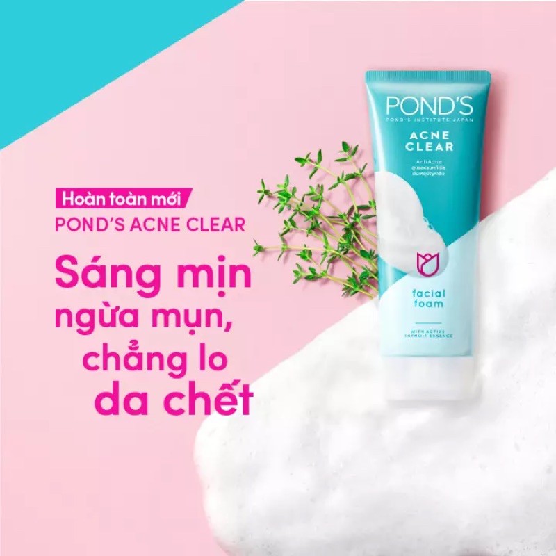 Sữa Rửa Mặt Ngừa Mụn Pond’s Acne Clear (50ml)