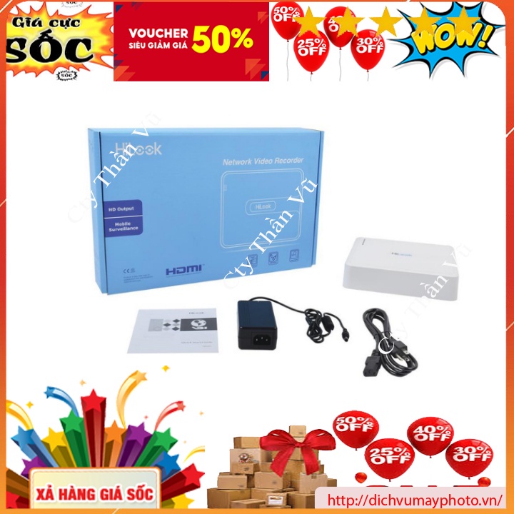 Đầu ghi hình camera IP 4 kênh NVR-104H-D vỏ nhựa không poe kholinhkienmayin