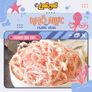 Hộp khô mực sợi hấp nước dừa Laiizaii (500 gram) - Đồ ăn vặt ngon lành, chất lượng, uy tín - Ship hỏa tốc Đà Nẵng