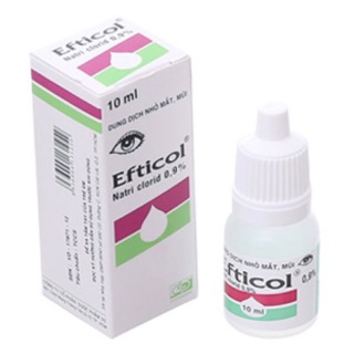 ✅ 10 hộp nước muối nhỏ mắt efticol