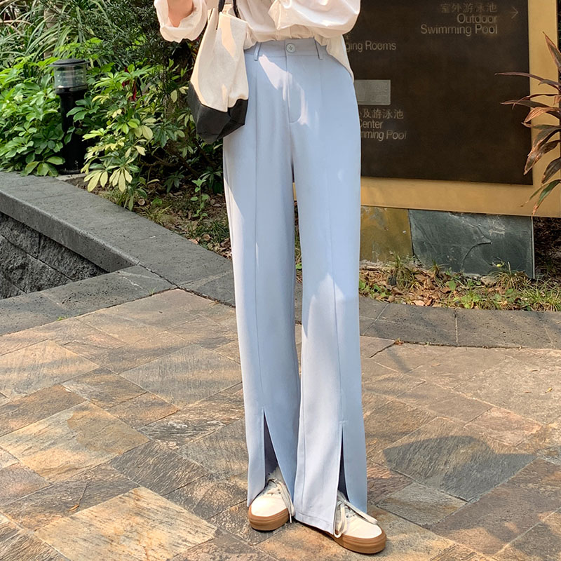 Quần Ống Rộng Lưng Cao Xẻ Tà 42650 | BigBuy360 - bigbuy360.vn
