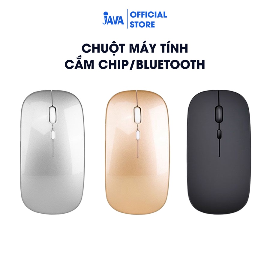 [BLUETOOTH + CHIP USB] Chuột Máy Tính Không Dây Bluetooth và Chip USB sạc pin