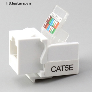 {HOT} 10Pcs RJ45 CAT5e Ethernet Network Keystone JackClip Module Wall Plug Connector {littlestars}