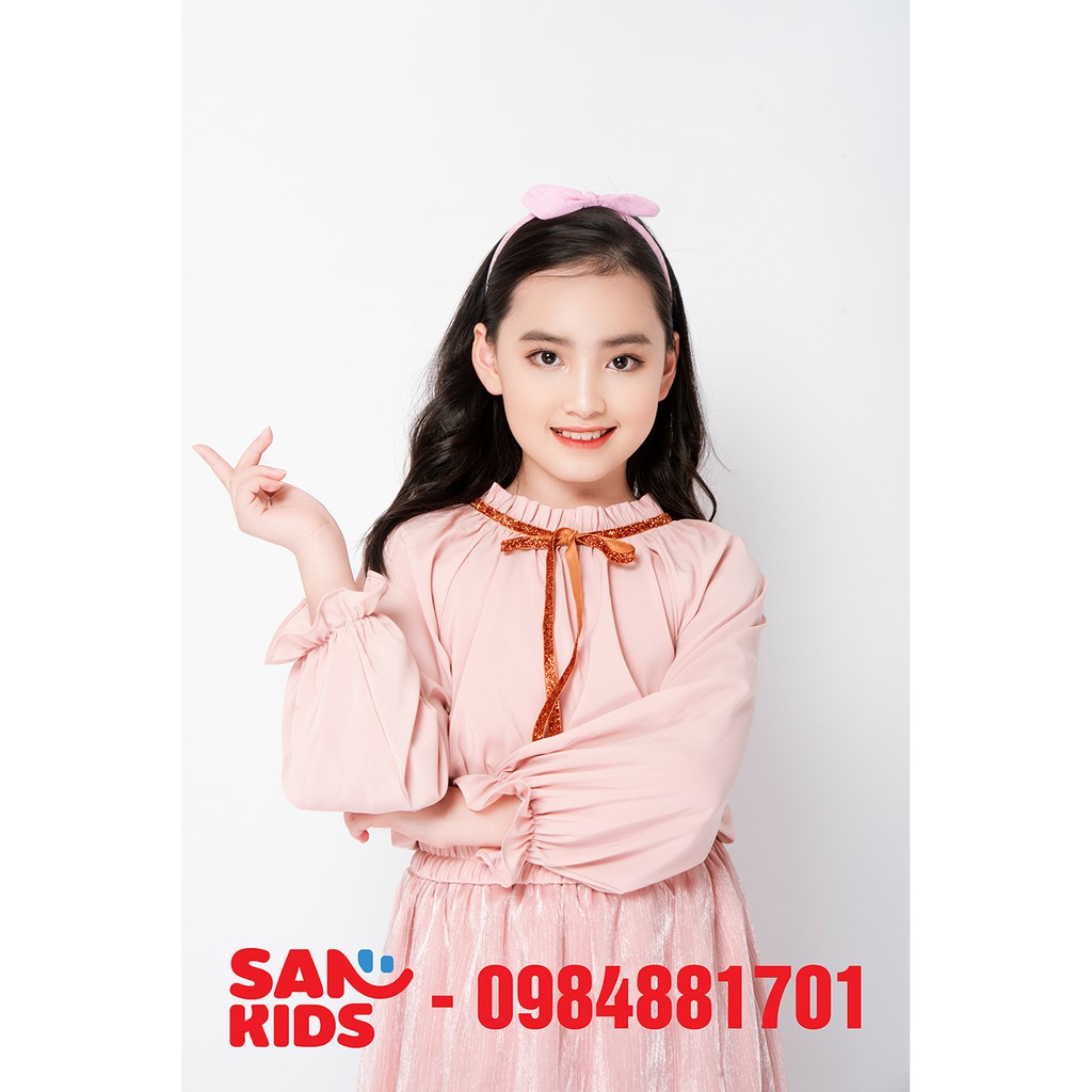 Váy bé gái San Kids VSK10 - Váy rời công chúa màu hồng cho bé