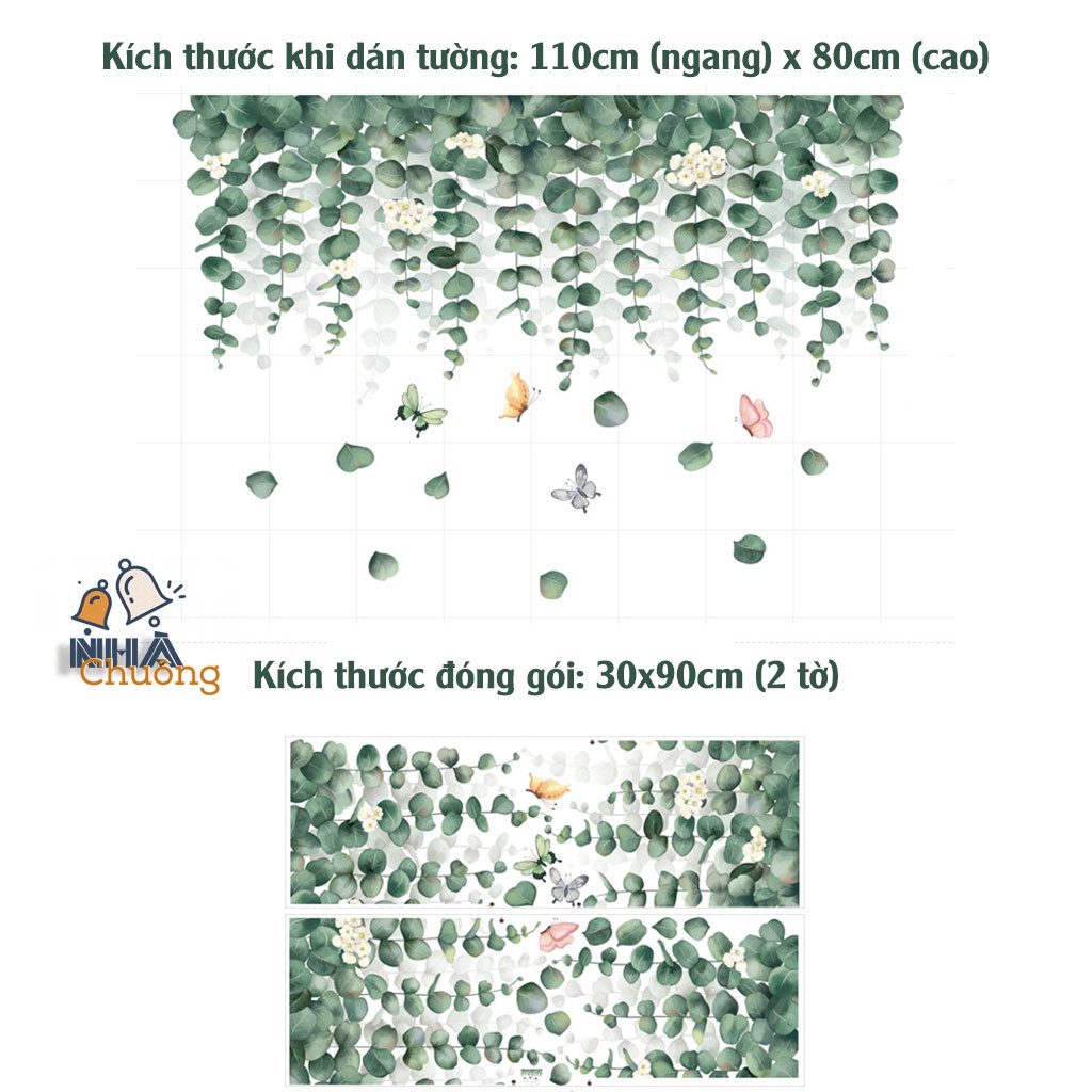 Tranh dán tường trang trí nhà cửa hình cây hoa lá 3D hiện đại mẫu Dàn hoa C77