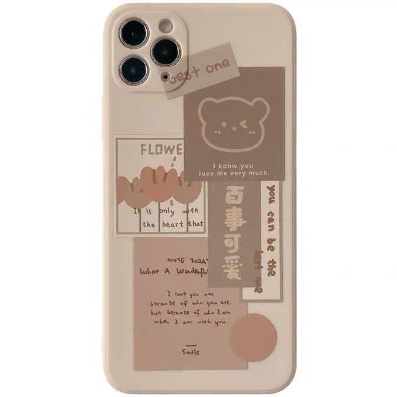 Ốp lưng iphone Gấu Best Godzilla  One Shiba Mike cạnh vuông 6/6plus/6s/6splus/7/7plus 8/8plus/x/xs/11/12/pro/max/promax