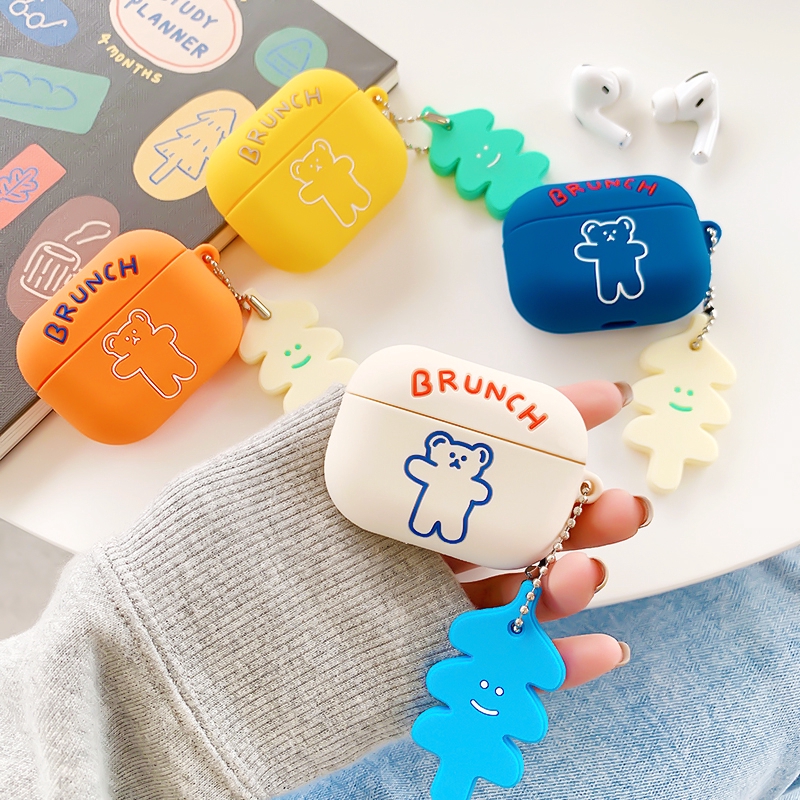 Vỏ Bảo Vệ Hộp Sạc Tai Nghe Bluetooth Không Dây Airpods 2 / 3 Pro / 3 Bằng Silicon Mềm Họa Tiết Dễ Thương Ốp | BigBuy360 - bigbuy360.vn