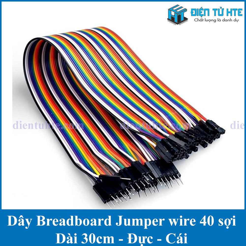 Dây Cắm Breadboard Testboard 40 Sợi Jumper Wire [HTE Quy Nhơn CN2] | BigBuy360 - bigbuy360.vn