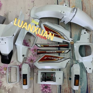 (HOT ) Dàn áo xe Dream 2 màu trắng -Full nhựa ABS loại 1 xe dream