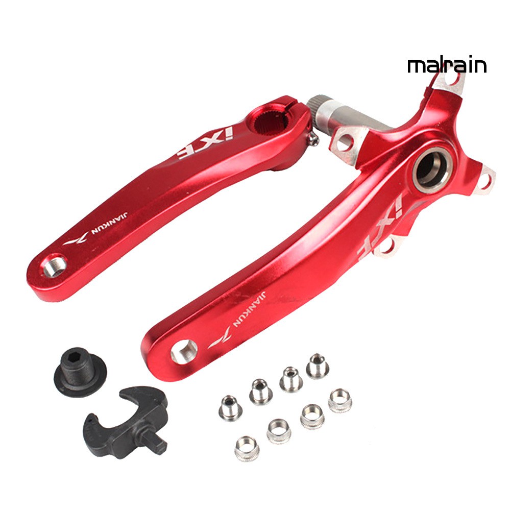 【Mal】BCD104mm Aluminum Alloy Bike Left Right Crankset MTB Mountain Bicycle Crank Set