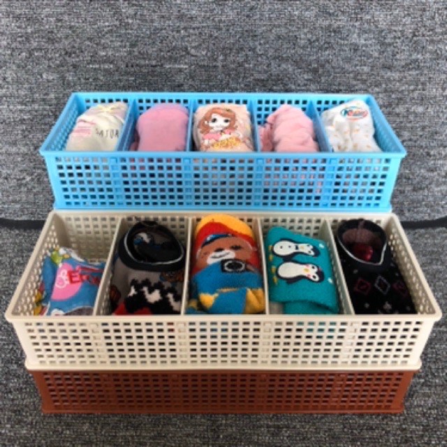 Combo 5 chiếc khay chia ngăn đựng đồ - Nhựa Song Long