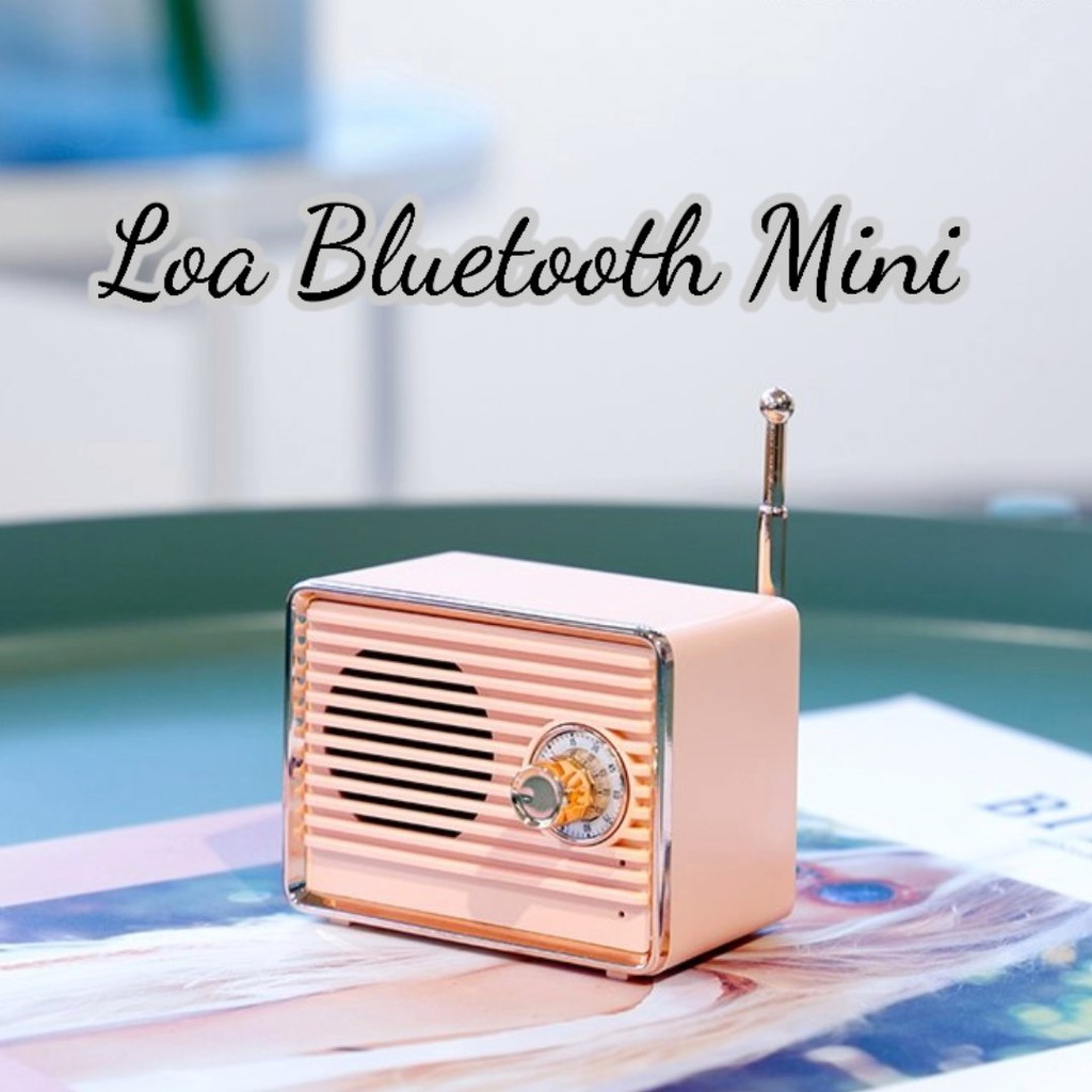 Loa bluetooth mini⚜️Dễ thương / Retro /radio/ cổ điển Fromb Korea chính hãng chất lượng nhập khẩu từ Hàn Quốc dung lượng